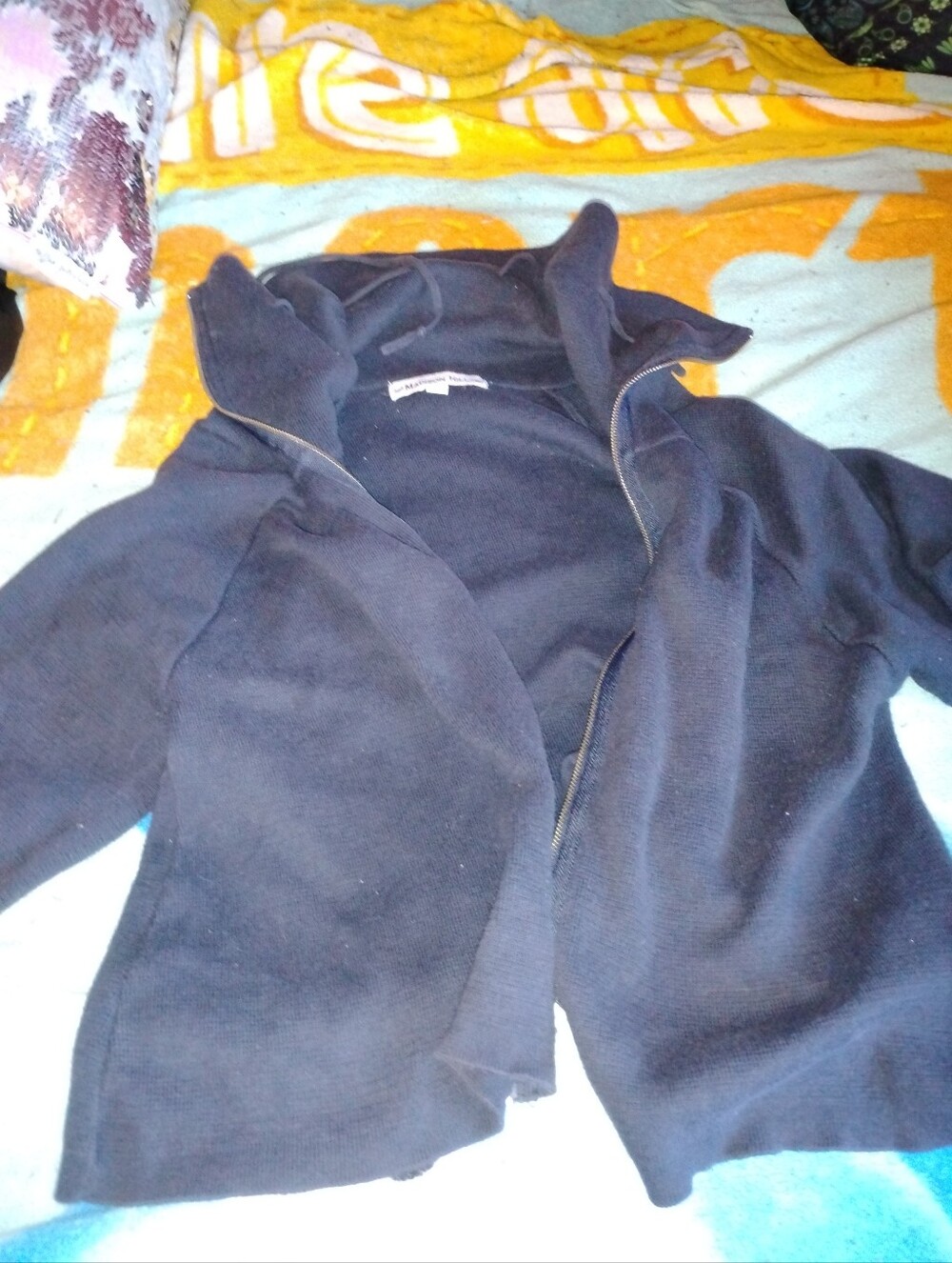 Madison Navy Blue Women's Zip Hoodie Sweatshirt